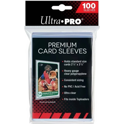 Ultra PRO Obaly Na Hokejové Karty Premium Soft 100 ks