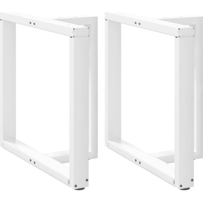 Omaxi 317216 Nohy k jídelnímu stolu ve tvaru T 2 ks bílé 80 x 35 x 72-73 cm ocel