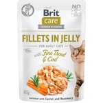Brit Care Adult Fillets in jelly trout & cod 85 g