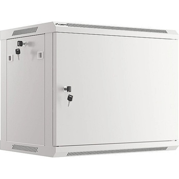 Lanberg rack cabinet 19" wall-mount 9U/600x450 for self-assembly with metal door grey (flat pack) (WF01-6409-00S)