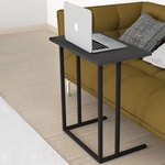 TopMebel Помощна маса Jango TopMebel метална - меламин в черен - антрацит цвят 60x35, 5x65, 5cm