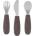 Petite&Mars Take&Match Stainless Steel Cutlery Set прибор за деца Bitter Cocoa 12m+ 3 бр