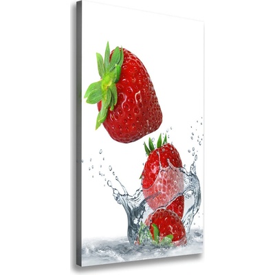 Vertikálny foto obraz na plátne do obývačky Jahody 50x100 cm
