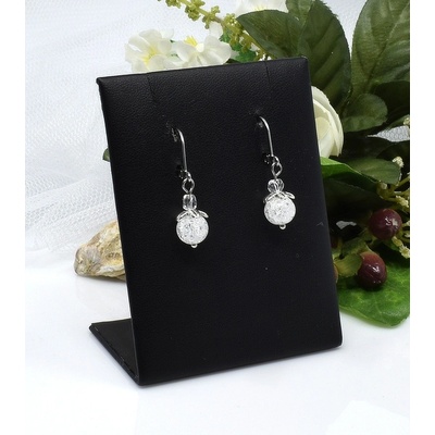 Mijabijoux náušnice z práskaného křišťálu MB00387