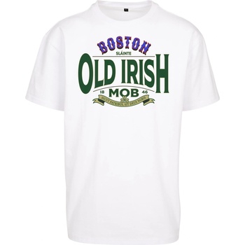 Mister Tee Тениска Old Irish Mob Oversize Tee white XXLUB-MT2549-00220 - Тъмносив, размер XL