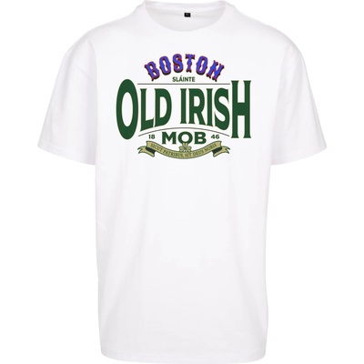 Mister Tee Тениска Old Irish Mob Oversize Tee white XXLUB-MT2549-00220 - Тъмносив, размер XL
