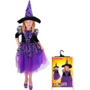 Čarodějnice fialová/Halloween s rukávy