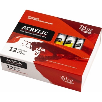 Rosa Studio Комплект акрилни бои 12x20ml (9074769)