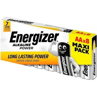 Energizer Батерии алкални Energizer Alkaline Power, AA, LR6, 1.5V, 8бр. в опаковка