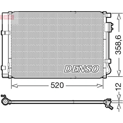 Kondenzátor, klimatizace DENSO DCN41011