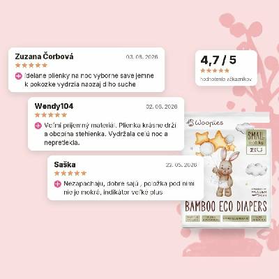 Woopies EKO pleny SMALL 6-10 kg Wooden Spoon 32 ks