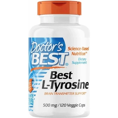 Doctor’s best best l-tyrozín 500 mg 120 vegetariánskych kapsúl