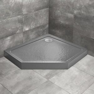 Radaway Петоъгълно душ корито Radaway Doros PT E Compact Stone 100x80 см антрацит акрил дясно (SDRPTP1080-05-64SR)