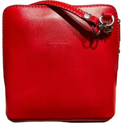Vera Pelle kožená malá crossbody světle červená 8751 RED