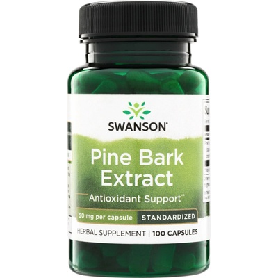 Swanson Borová Kůra Pine Bark Extract 50 mg 100 kapslí