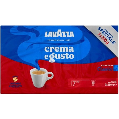 Lavazza crema mletá 3 x 250 g