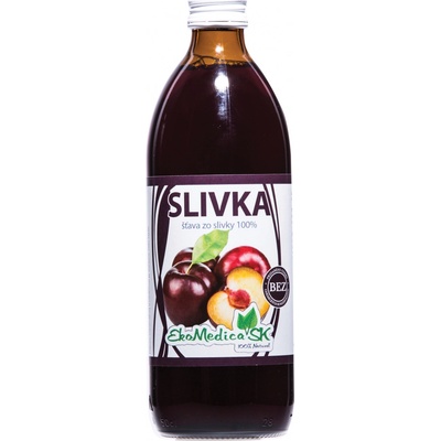 EkoMedica Šťava Slivka 100% 500 ml