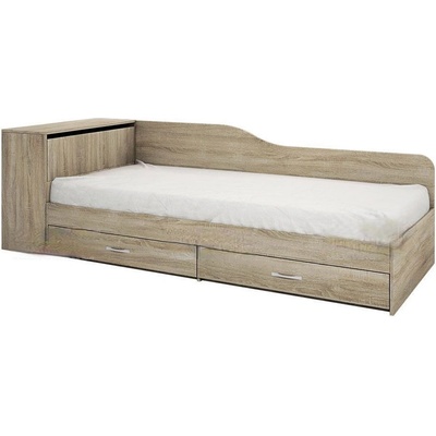 Bogdan Furniture I Легло Mod 2005 с чекмеджета, Сонома тъмна