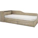 Bogdan Furniture I Легло Mod 2005 с чекмеджета, Сонома тъмна