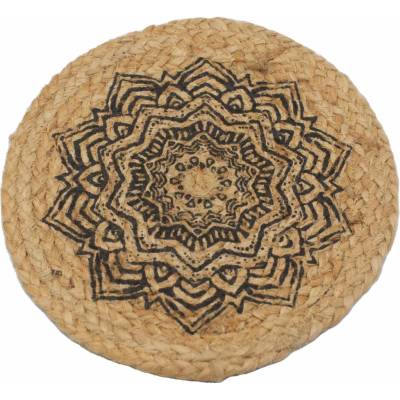 Ancient Wisdom Prírodné prestieranie juta 30 cm potlač mandala