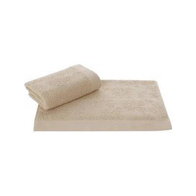 Soft cotton uterák LEAF 50 x 100 cm Béžová