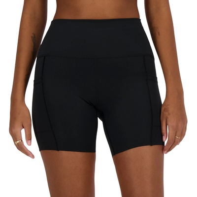 New Balance Шорти New Balance Sleek Pocket High Rise Short 6" Черен Velikost XS