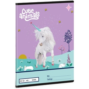 Ars Una Cute Animals Unicorn 25 (5448) A5 20-32 книжка 53614483 (53614483)