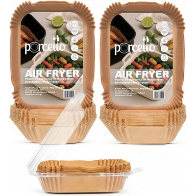 200x Papír do horkovzdušné fritézy 22x14cm pro bezolejové fritézy DUAL organizér