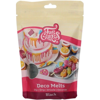 FunCakes Snadno rozpustná poleva v peckách černá 250 g
