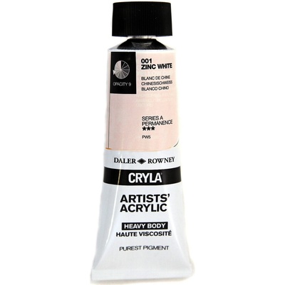 Daler-Rowney Cryla Artists’ АКРИЛНА боя Zinc White 75 ml 1 бр (125075001)