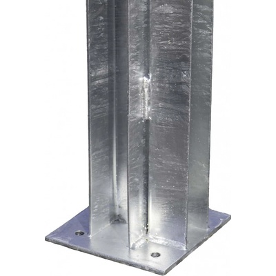 Kovový sloupek pro betonový plot 200 cm, rohový, Zn