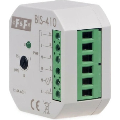 BIS-410/24 - Impulzní relé s časovým spínačem, 24V, 16A, 1x NO