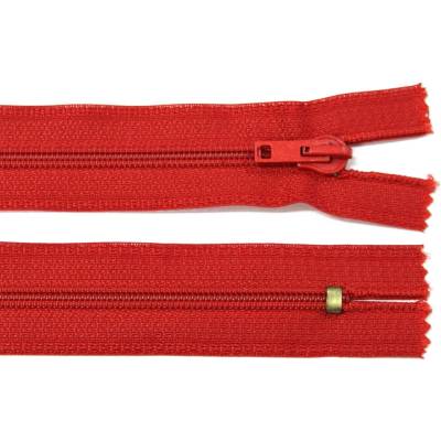 Spirálový zip no.5 nerozepínací 16cm červený