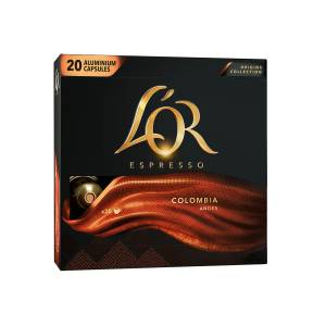 L'OR L´OR Espresso Colombia Andes - 20 алуминиеви капсули, съвместими с кафе машини Nespresso®