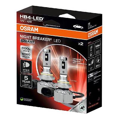 Комплект 2x LED автомобилна крушка NIGHT BREAKER SMART HB4 P22d/10W/12V 6000K - Osram (OA0073)