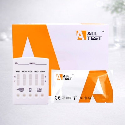 ALLTETS Multidrogový test z vlasů 4 látky (MET,COC,COT,THC) 10 ks