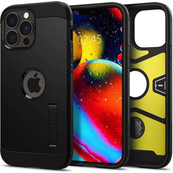 Spigen Tough Armor Case - хибриден кейс с най-висока степен на защита за iPhone 13 Pro Max (черен)