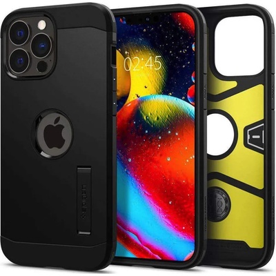 Spigen Tough Armor Case - хибриден кейс с най-висока степен на защита за iPhone 13 Pro Max (черен)