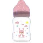 Baby Care Бебешко шише с широко гърло Lorelli - Baby Care, Animals, 250 ml, Blush Pink (10200710002)