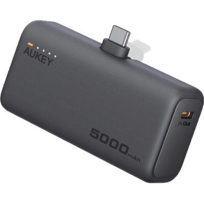 AUKEY Spark Mini 22.5W 5000mAh PD Power Bank With Built-in USB C Port Gray (K-PB-Y59-GRY)