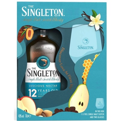 The Singleton 12 YO с две чаши - малцово шотландско уиски 700ml