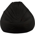 Pufrelax Калъф за пуф круша, 520л. , Nirvana Gigant - Panama Black, (Не съдържа пълнеж), водоустойчив (COVER_PUF-G-NGG-PEX-BL)
