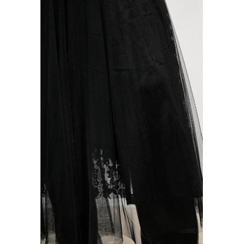 Answear. LAB Пола Answear. LAB в черно дълга разкроена (CK08032-2.BB.FLK)