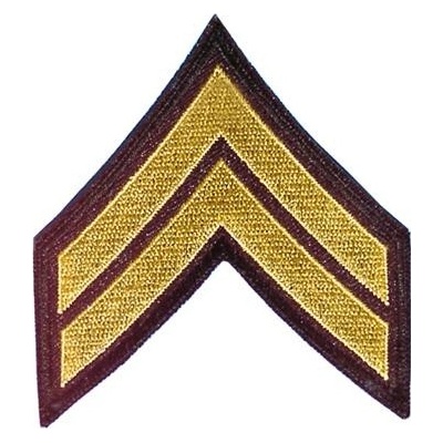 Nášivka Anton US CORPORAL - čierna-žltá