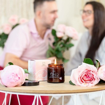 Tvoje Svíčka TY A JÁ RŮŽOVÁ andělika, magnolie, pettitgrain, šalvěj 120ml