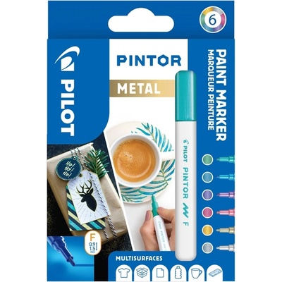 Pilot Писец Pilot Marker Pintor Fine Metal Mix 1, 0ass (6) (S06/0517443)