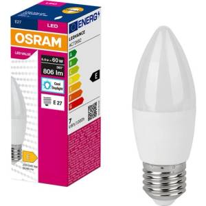 OSRAM LED крушка Osram LED Value Clas, B60, E27, 6.8W, 806lm, 6500K (AC72682)