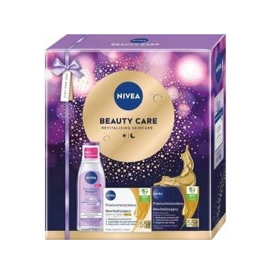 Nivea Womens Beauty Care Gift Set (Micellar Water 200ml + Day Cream 55+ 50ml + Night Cream 55+ 50ml)