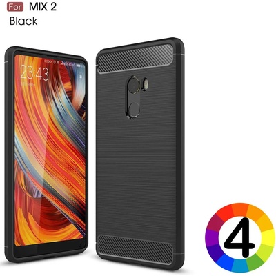 Xiaomi Mi Mix 2 Удароустойчив Carbon Fiber Калъф и Протектор