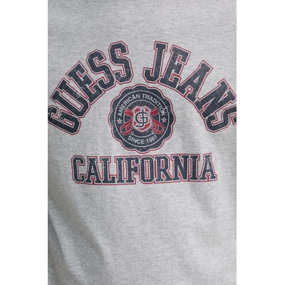 Guess Jeans Памучна тениска Guess Jeans в сиво с принт M5RI80 K8HM0 (M5RI80.K8HM0)